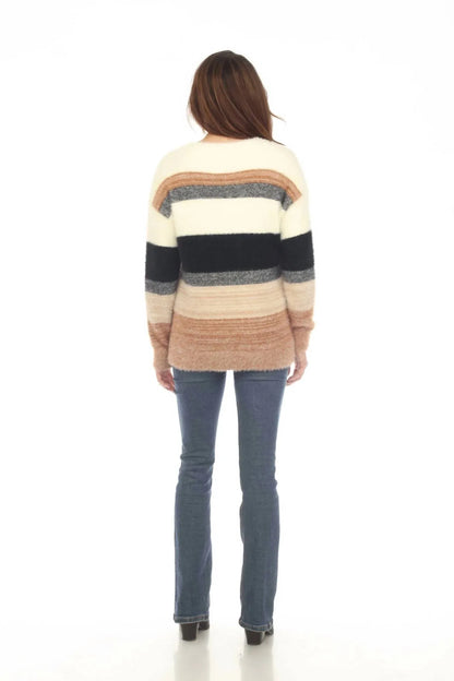 Kamana - Striped Round Neck Sweater - Rack Hunt