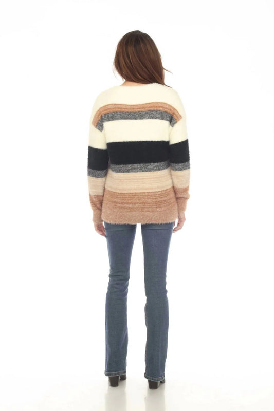 Kamana - Striped Round Neck Sweater - Rack Hunt