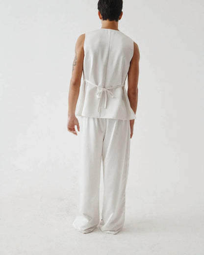 SATIN LINEN TUNIC