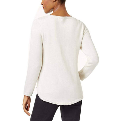 Embroidered Cotton Sweater