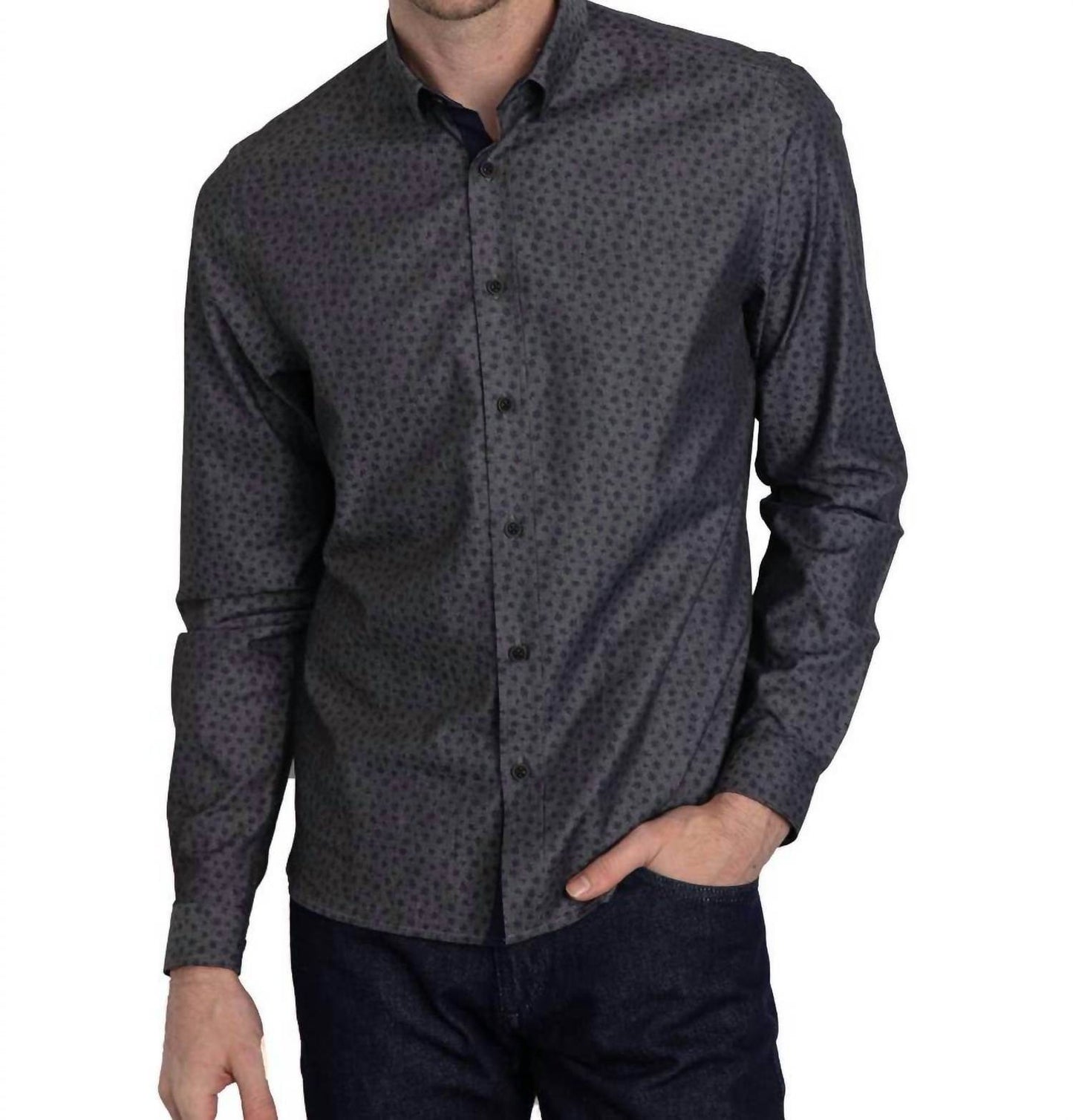 Vustra - Button Down Cotton Long Sleeve Shirt - Rack Hunt -