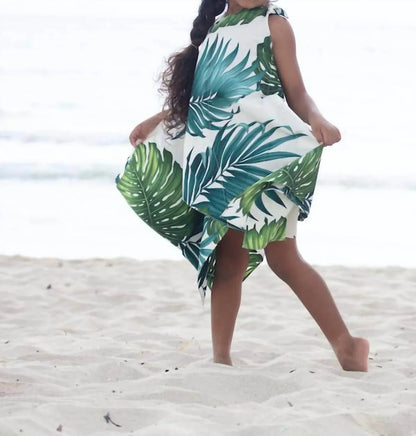 Coradorables - Girls Monstera Handkerchief Dress - Rack Hunt