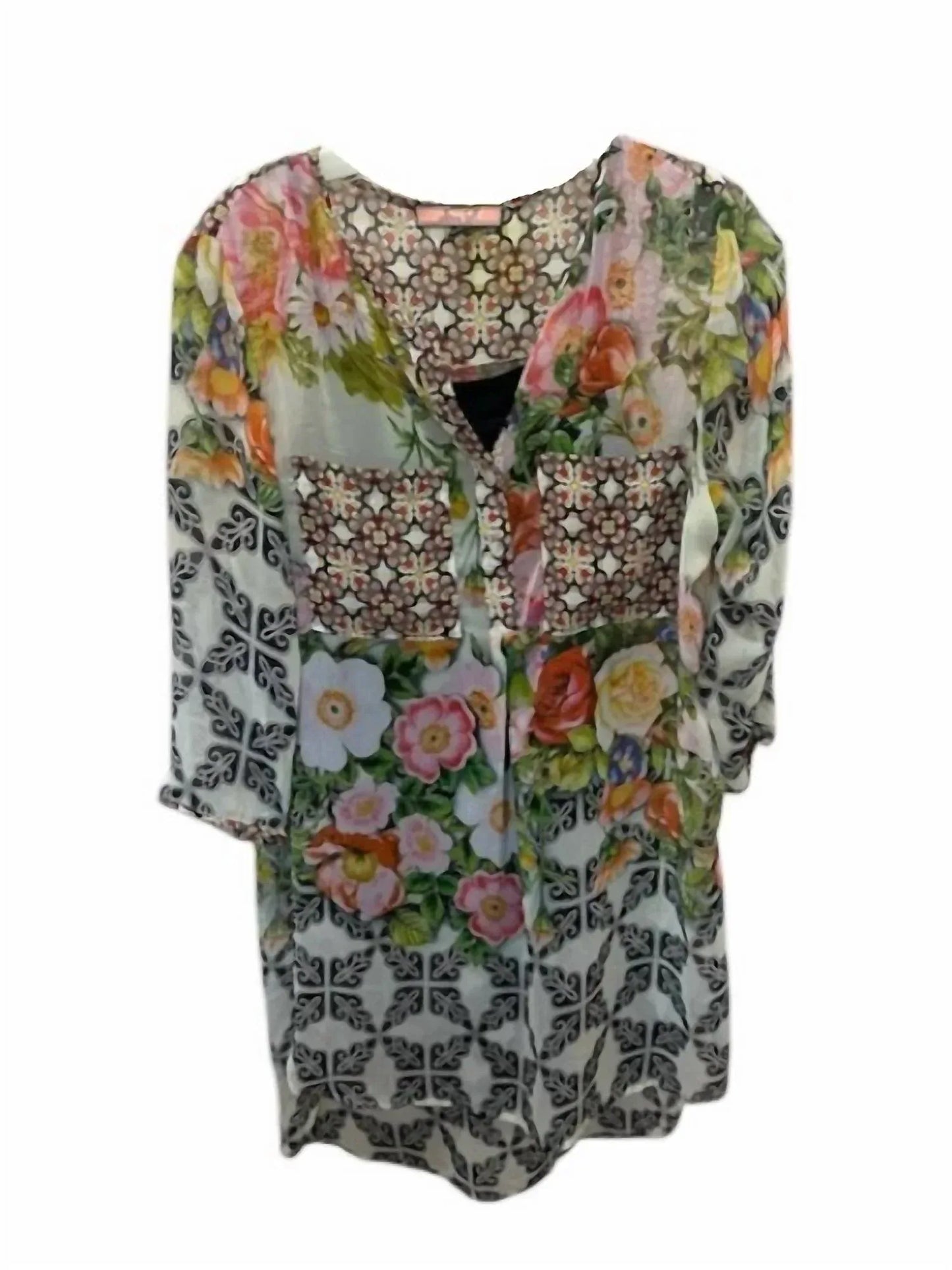 Olive Hill - Women's Floral Tunic and Cami - Rack Hunt