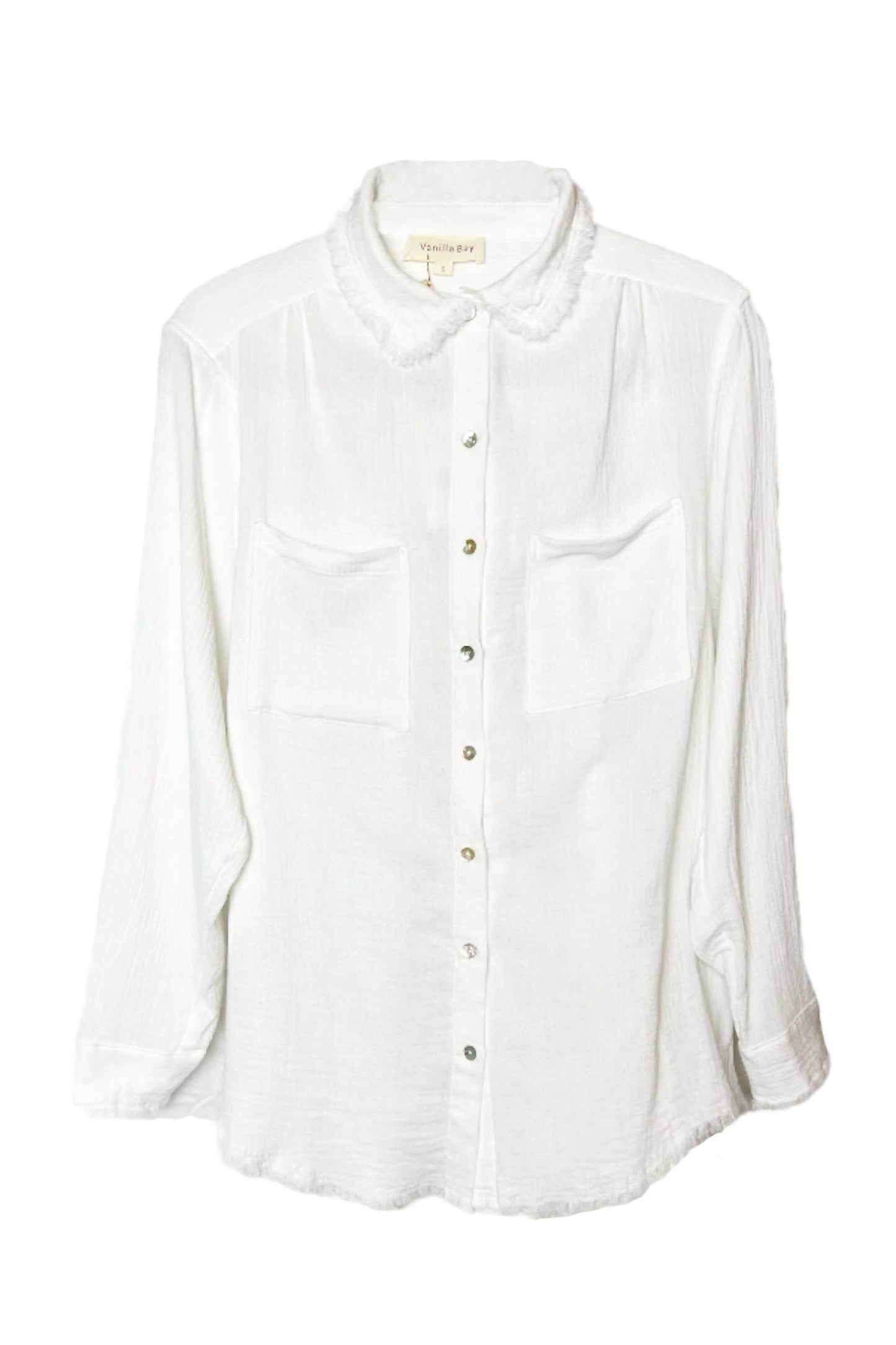 A Beauty by BNB - Fray Gauze Blouse Top - Rack Hunt