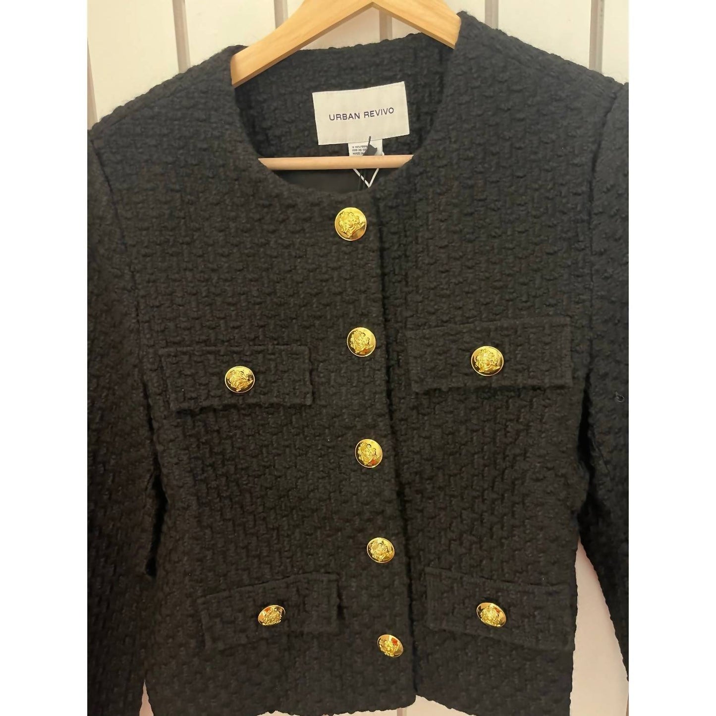 Long Sleeve Tweed Blazer