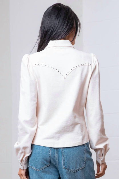 Amarillo Studded Yoke Western Blouse