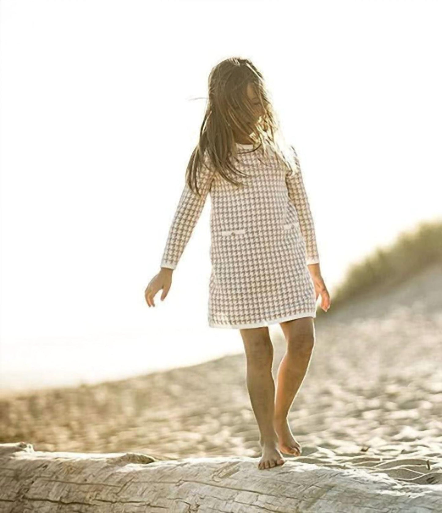 Bow Detail Organic Sweater Dress
