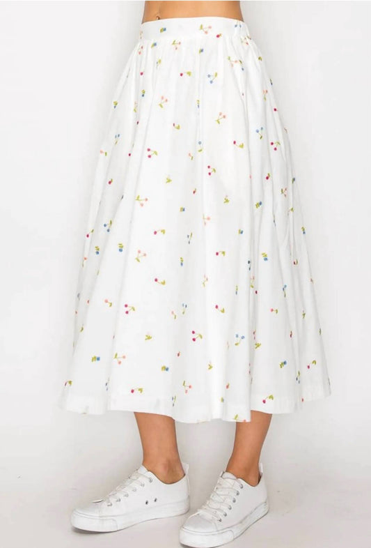 Embroidery Full Skirt