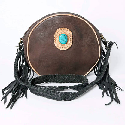 Women's Leather Round Bag