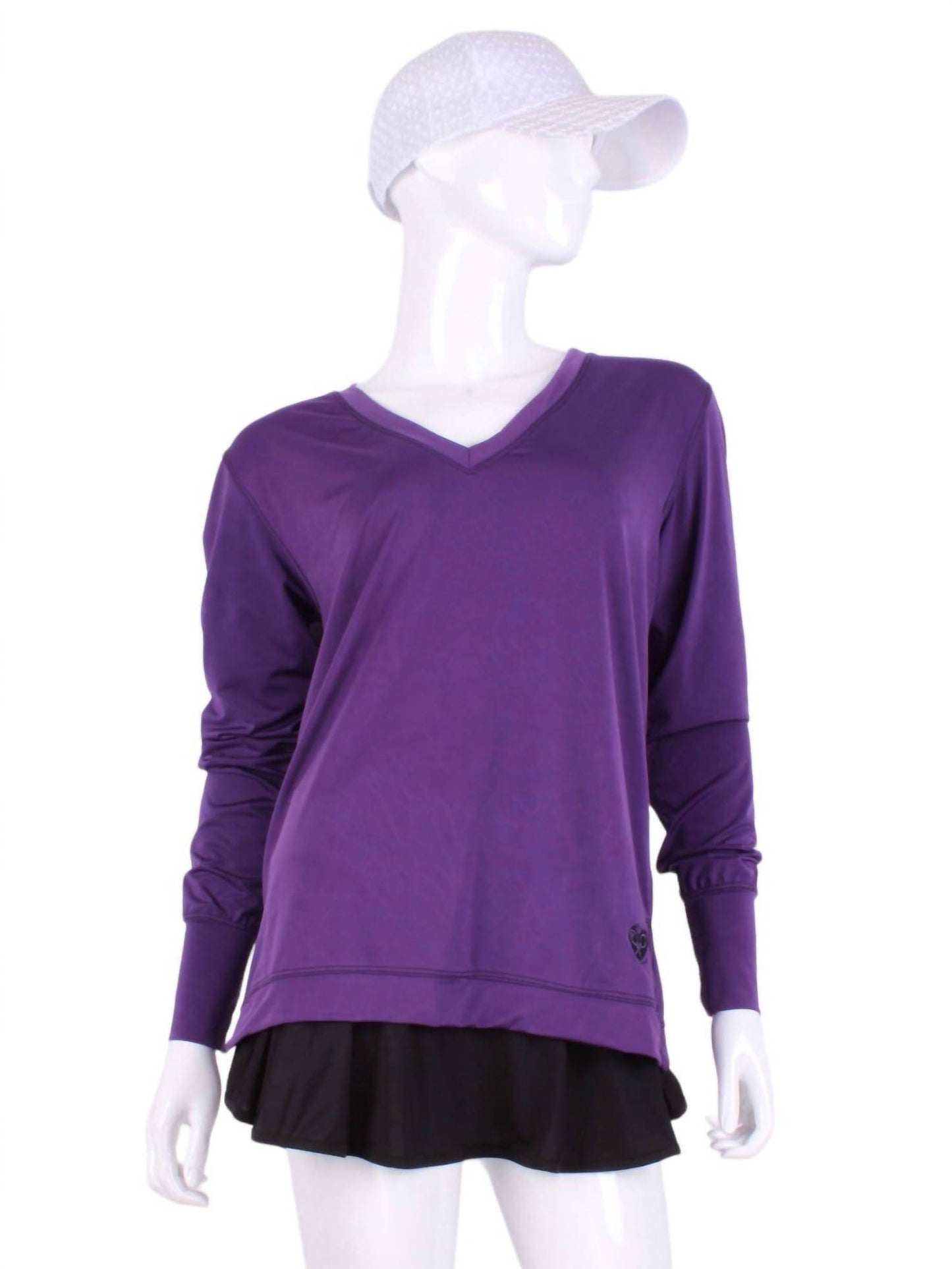 Love Love Tennis - Women's Long Sleeve Very Vee Tee - Rack Hunt