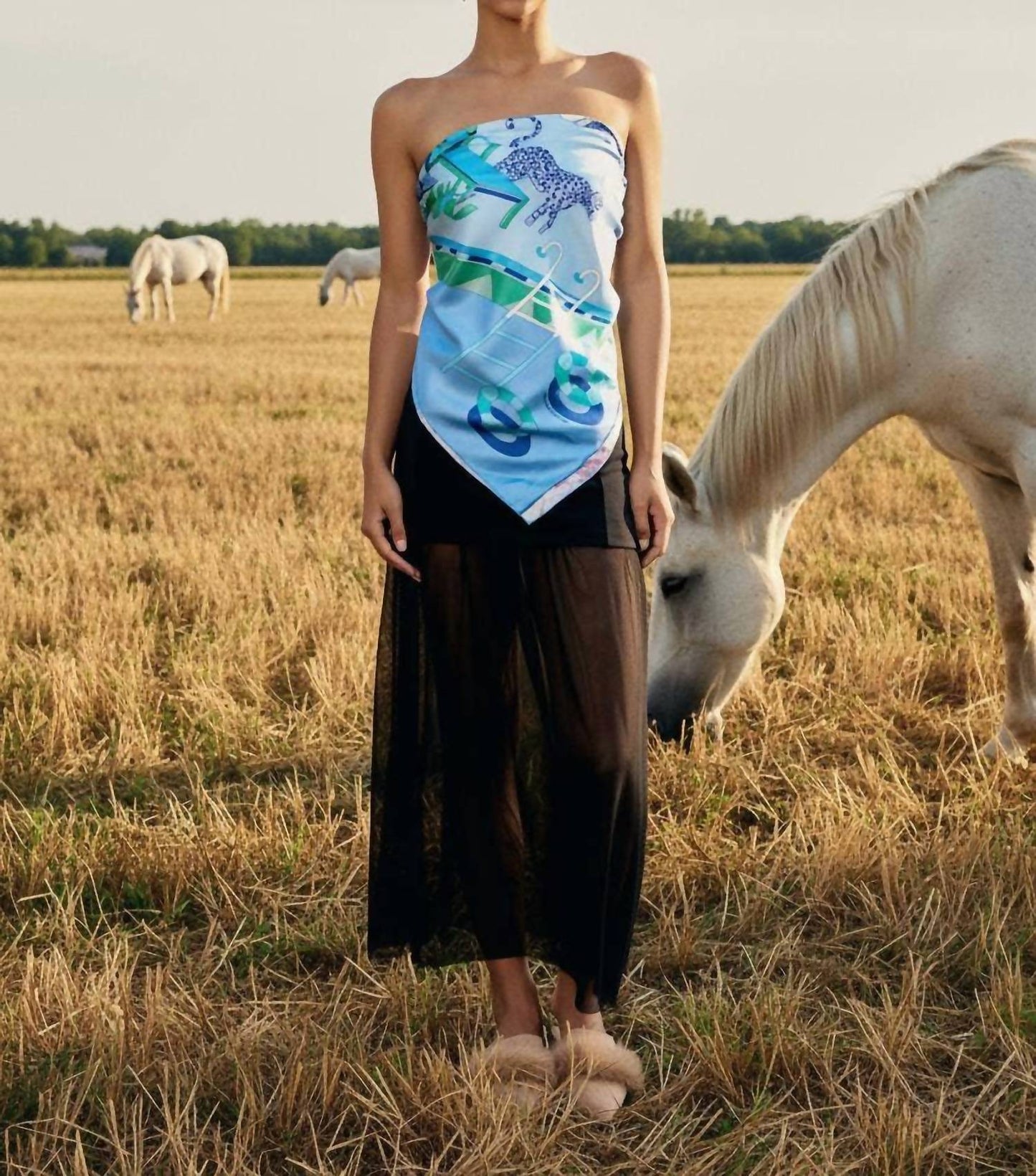 Women's Double Sided Silk Scarf