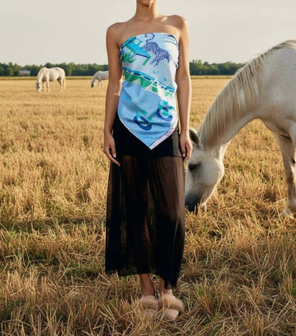 Women's Double Sided Silk Scarf