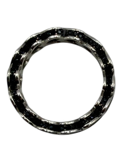 Women's Spinel Pave Hearts Eternity Ring