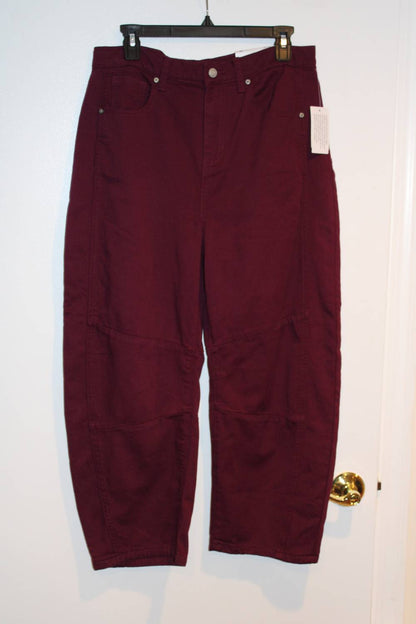 High-rise Barrel-leg Jeans - Petite