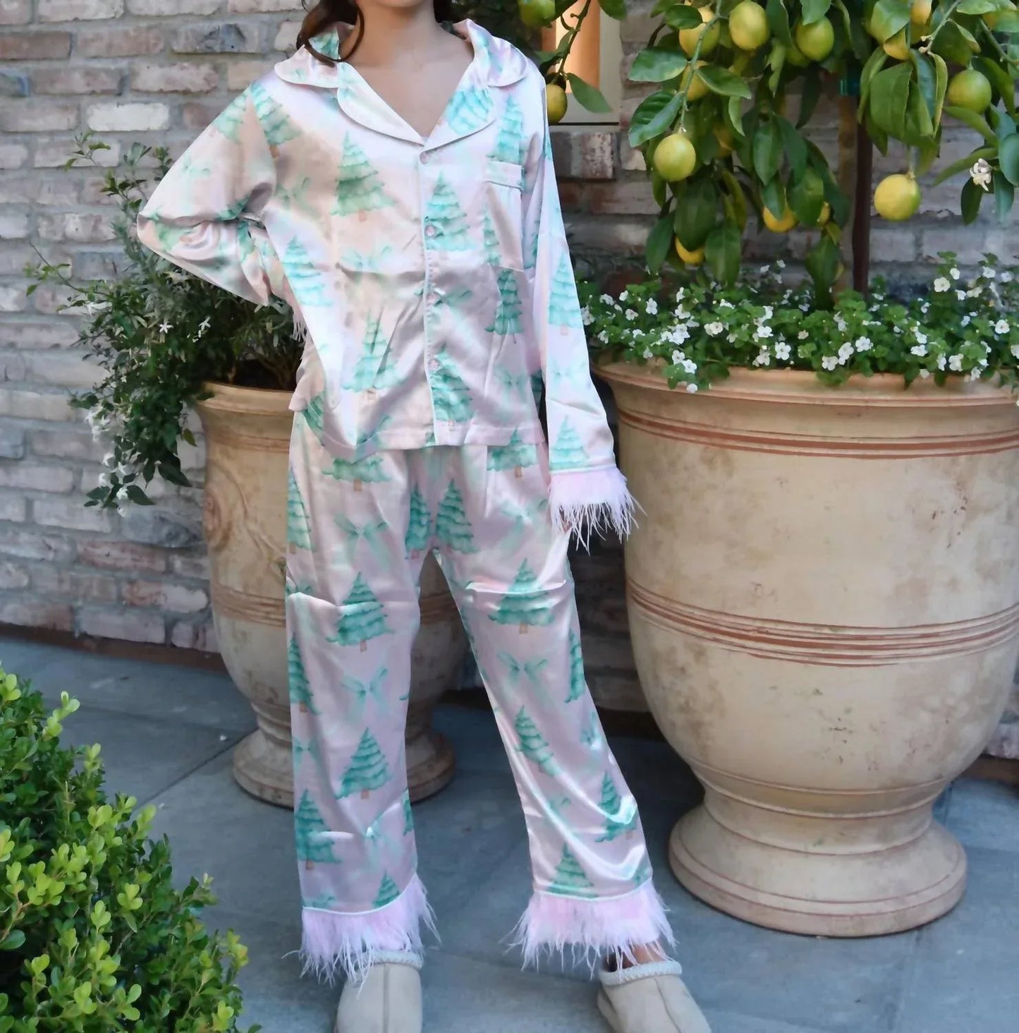 Mini Dreamers - Girls Christmas Tree Feather Silky Set - Rack Hunt
