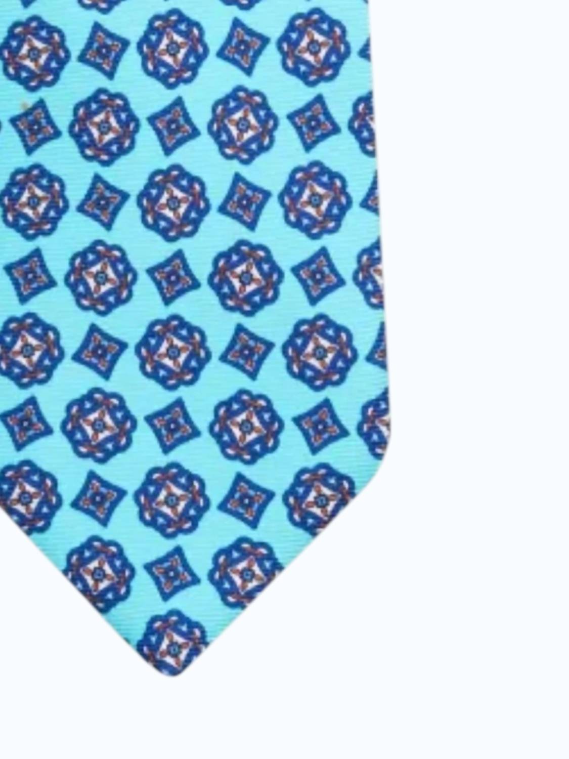 Men's Gemoetric Print Silk Tie