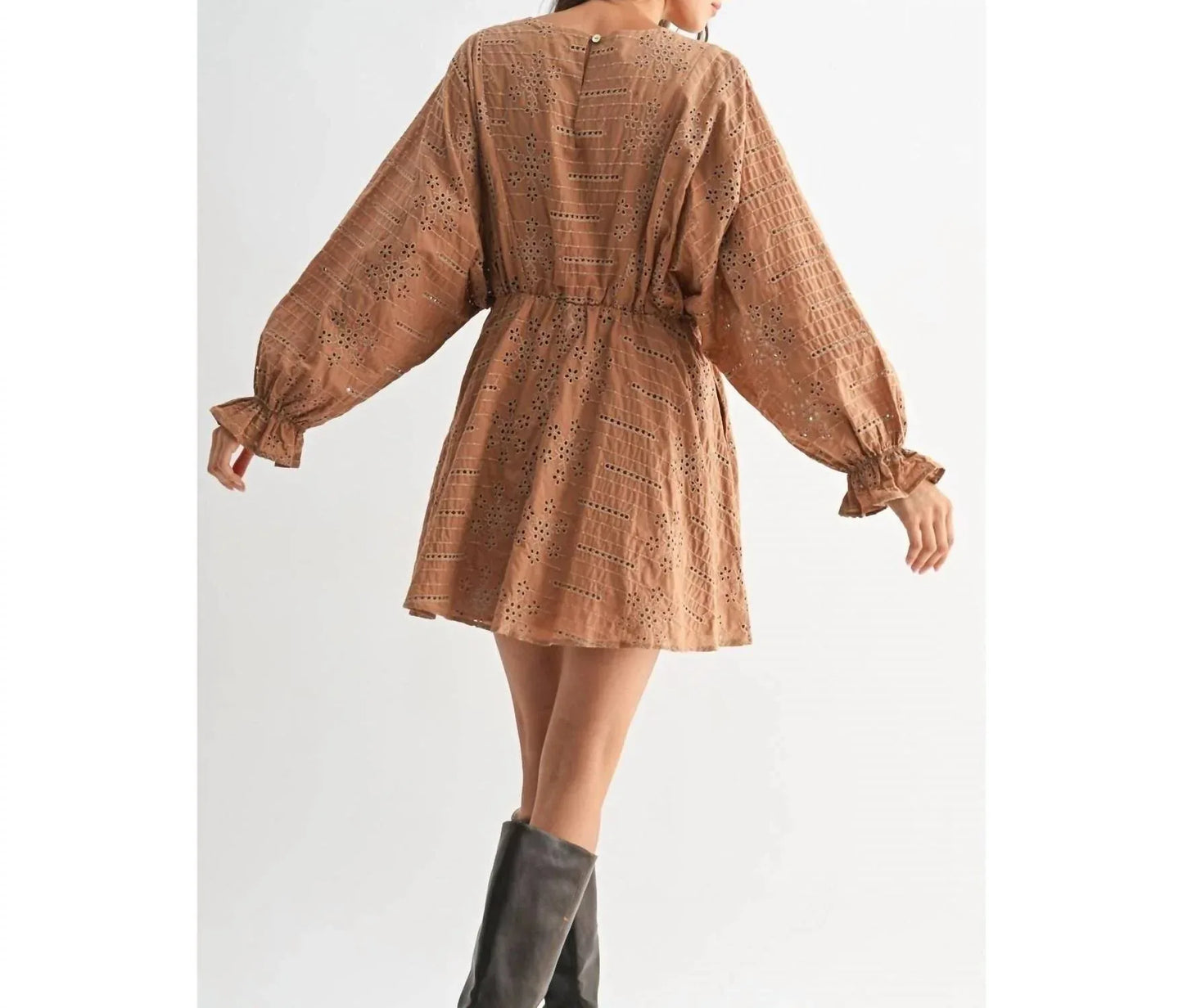 Clothing by IVE - Camden Eyelet Mini Dress - Rack Hunt