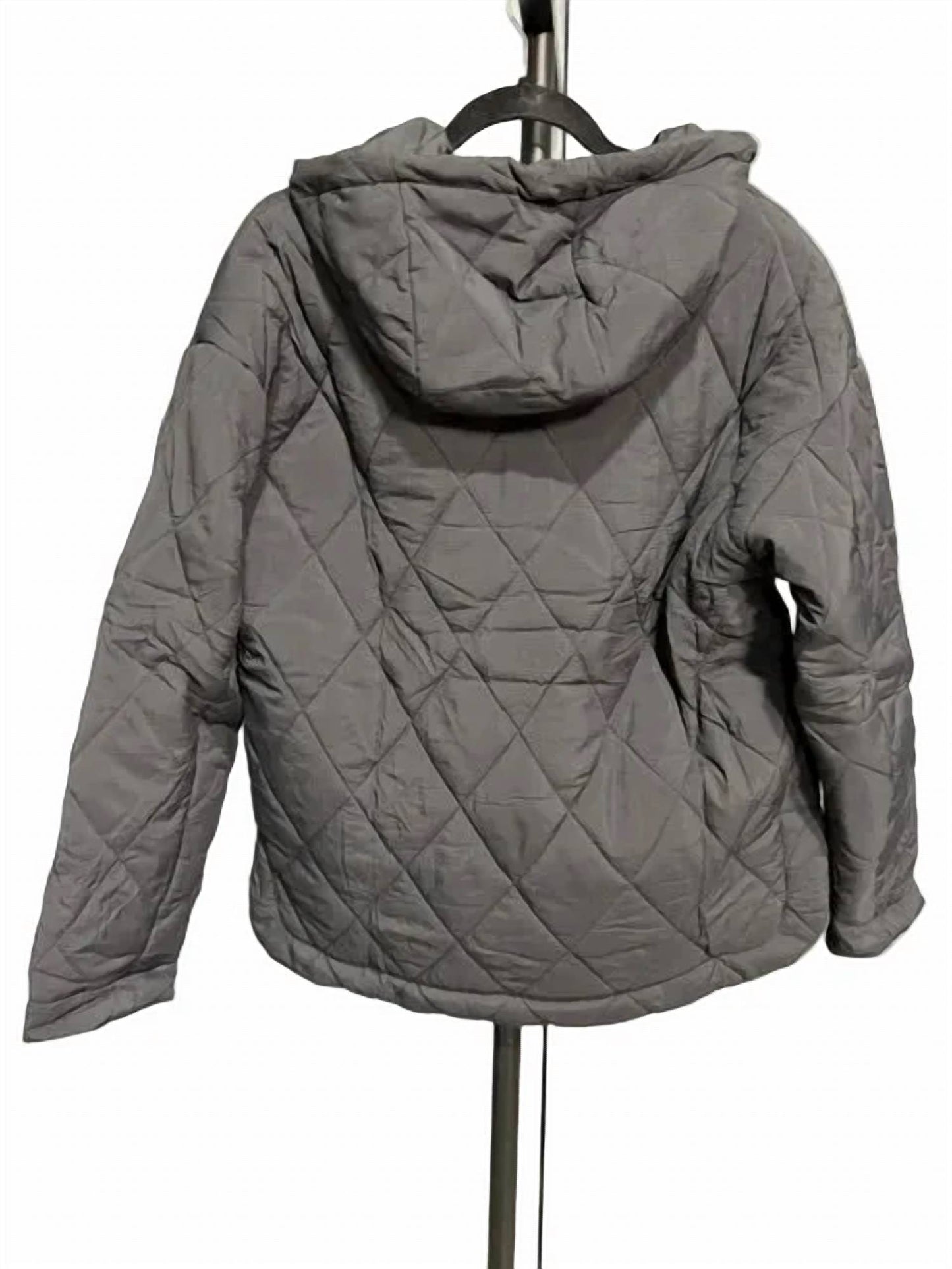 High-low Quilted Outdoor Puffer Jacket