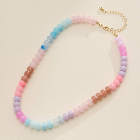Women's Colorful Beaded Statement Necklace