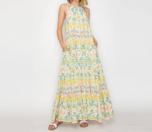 Jungle Halter Maxi Dress
