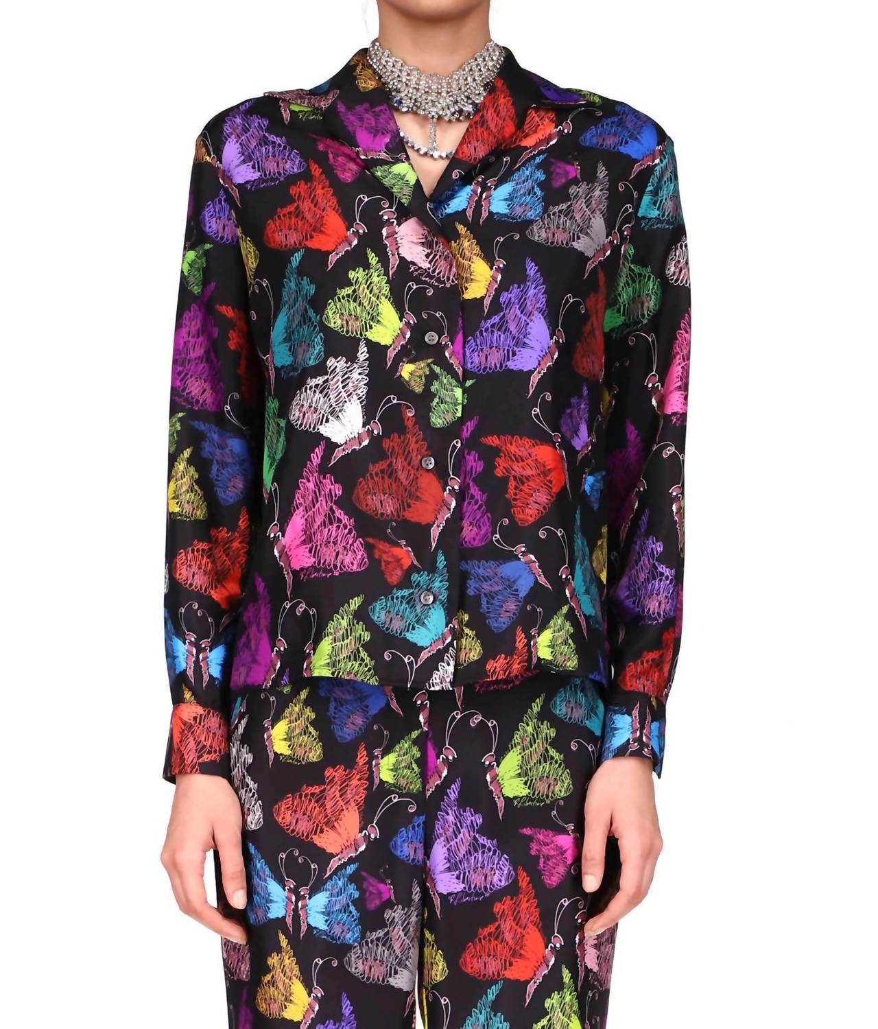 Libertine - Mille Papillons Pajama Blouse - Rack Hunt -
