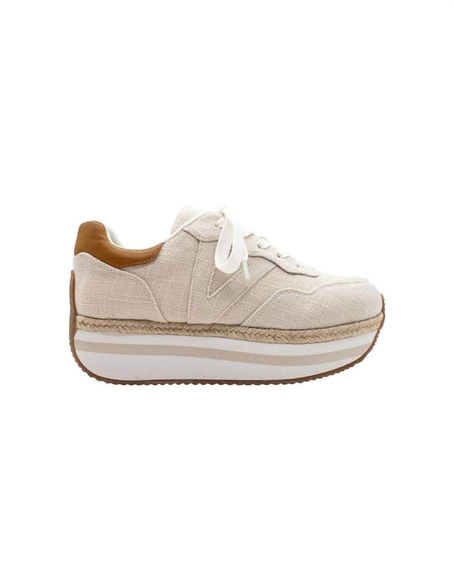 PV Footwear - Women's Ernestina Linen Sneaker - Rack Hunt -