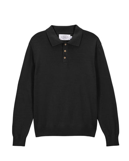 Feather Long Sleeve Polo