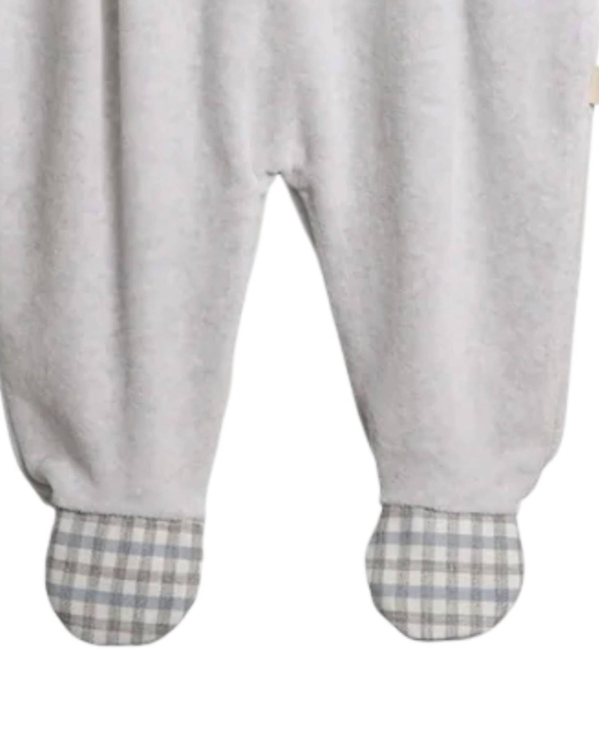 Baby Boys Faux Plaid Overall Footie