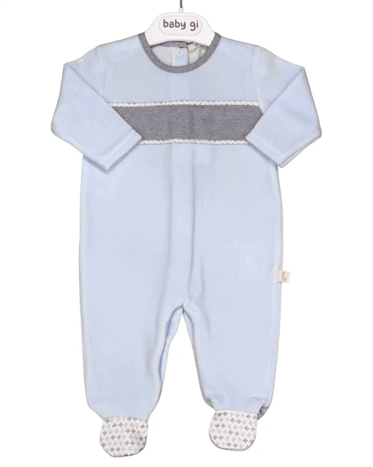 Baby Boys Velour Footie