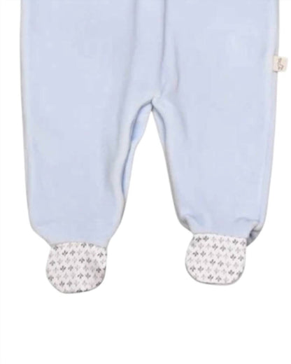 Baby Boys Velour Footie