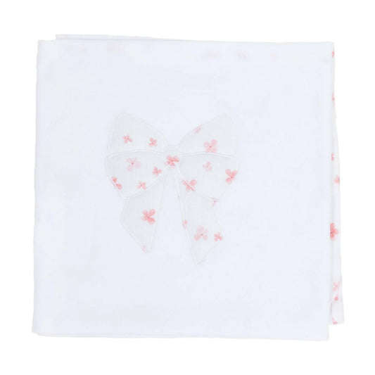 Baby Flower Bow Blanket