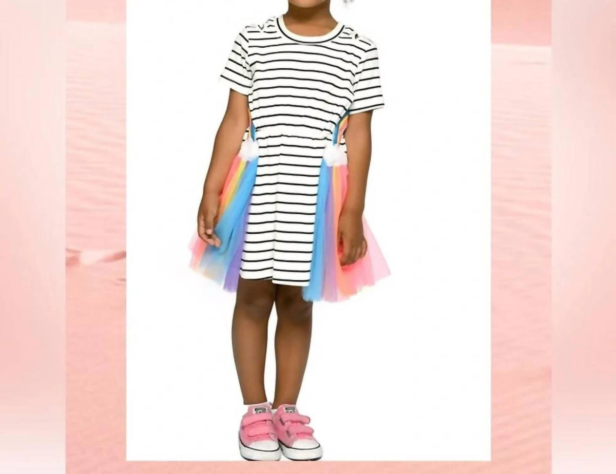 Side Cutout Rainbow Dress