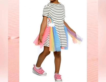 Side Cutout Rainbow Dress