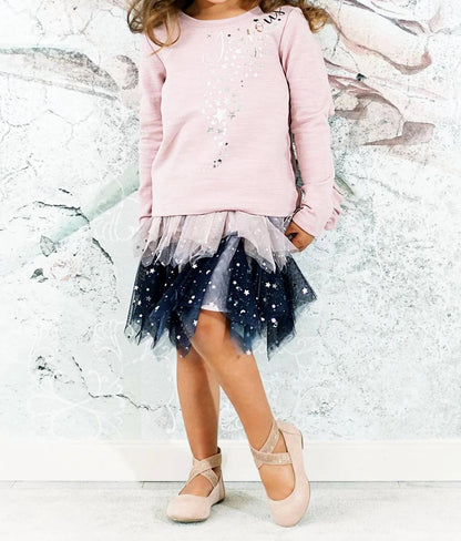 Two-Piece 2 Tone Hanky Hem Set