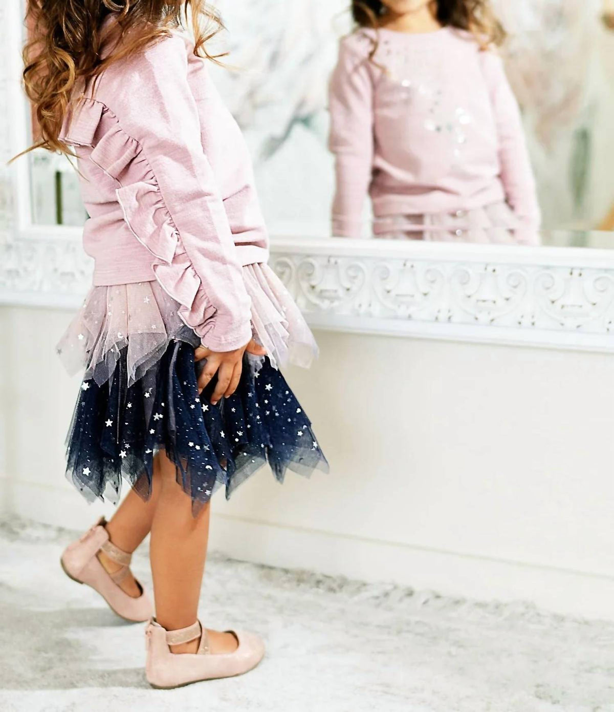 Two-Piece 2 Tone Hanky Hem Set