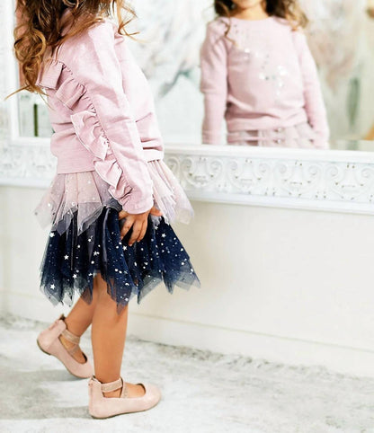 Two-Piece 2 Tone Hanky Hem Set