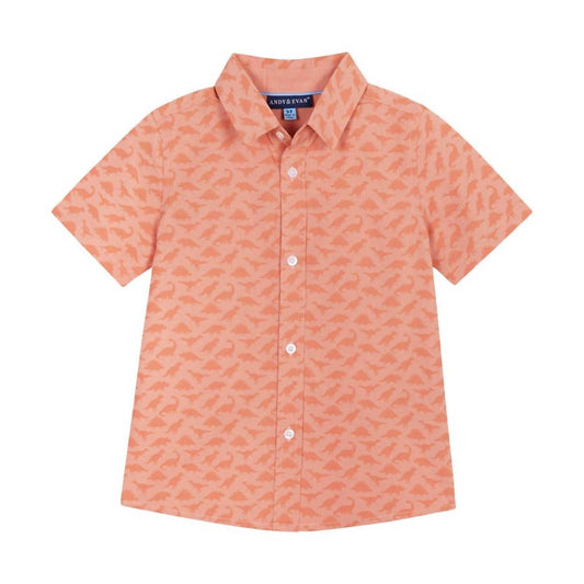 Boys Dino Short Sleeve Shirt