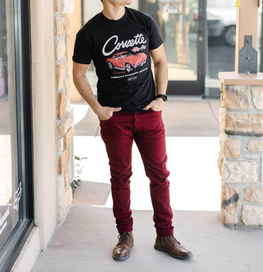 AMERICAN NEEDLE - Chevrolet Corvette Burton Tee - Rack Hunt -