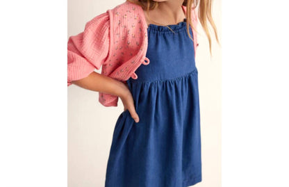 Girl's Twill Denim Dress