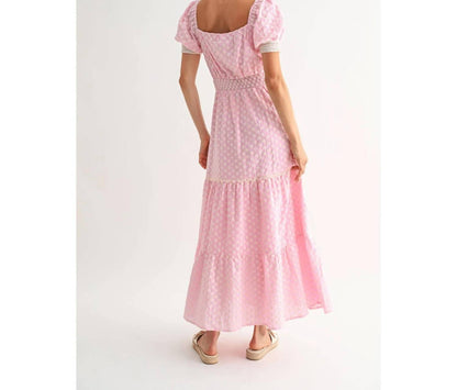 Lace Trimmed Maxi Dress