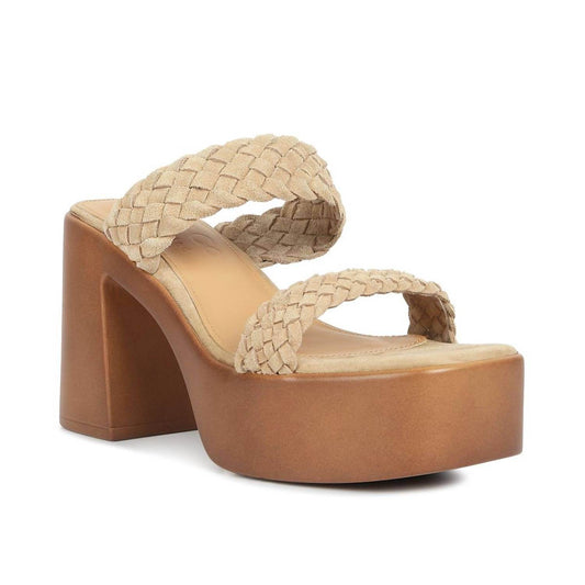 London Rag - Women's Misaki Braided Detail Chunky Sandals - Rack Hunt -