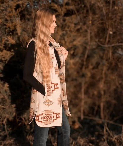 Long Aztec Vest