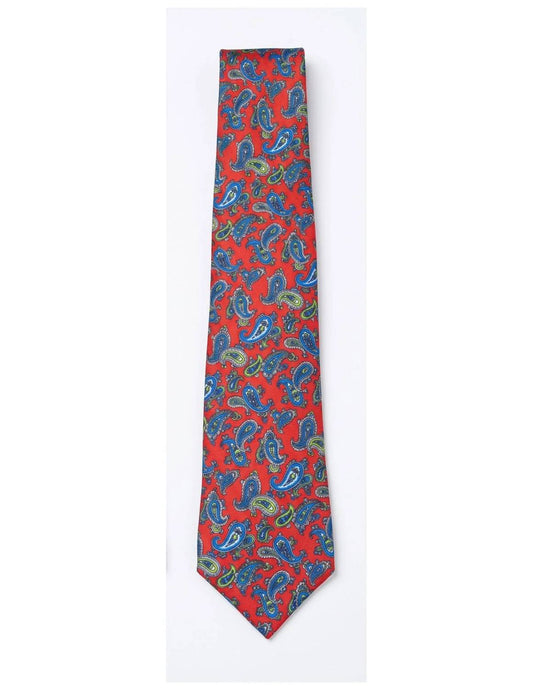 Men's Paisley Print Silk Tie