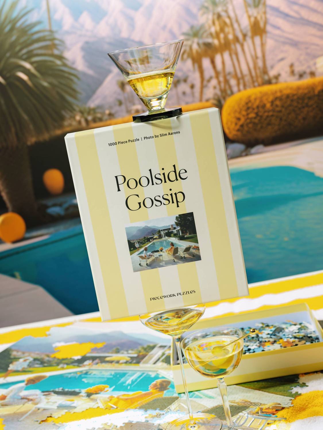 Poolside Gossip Slim Aarons Collab 1000 Piece Puzzle