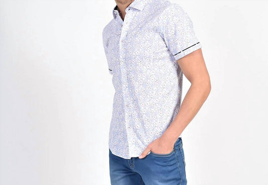 Geranium Flower Short Sleeve Shirt