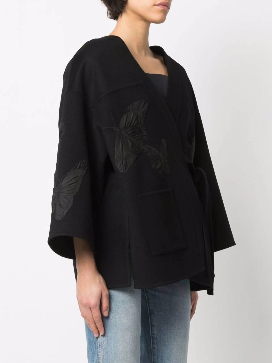 Valentino - Embroidered Butterfly Wrap Jacket - Rack Hunt