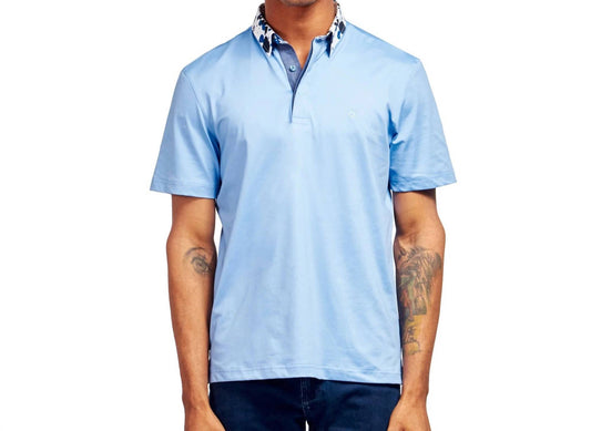 Ink Blotted Collar Polo Shirt