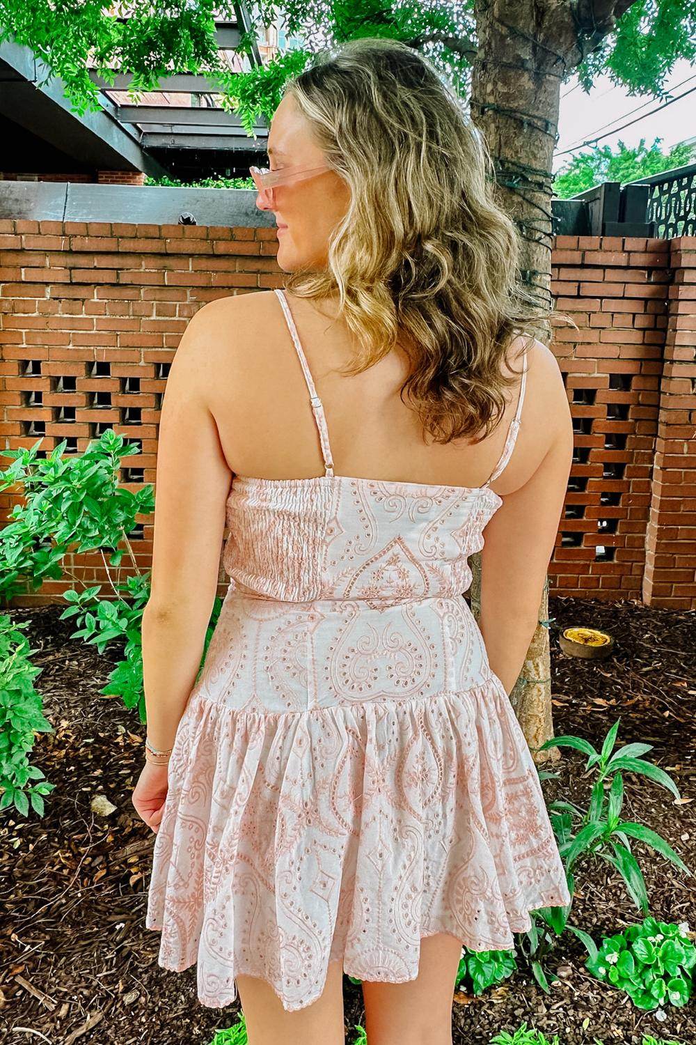 Lilbelle Charlotte - Lakin Eyelet Dropwaist Mini Dress - Rack Hunt