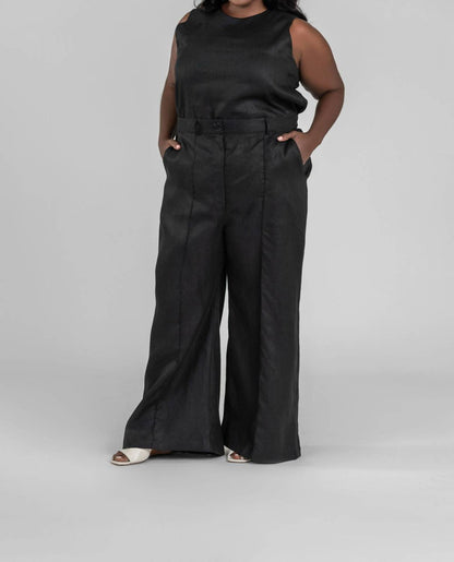 Little Luxuries Linen Wide Leg Pants - Plus