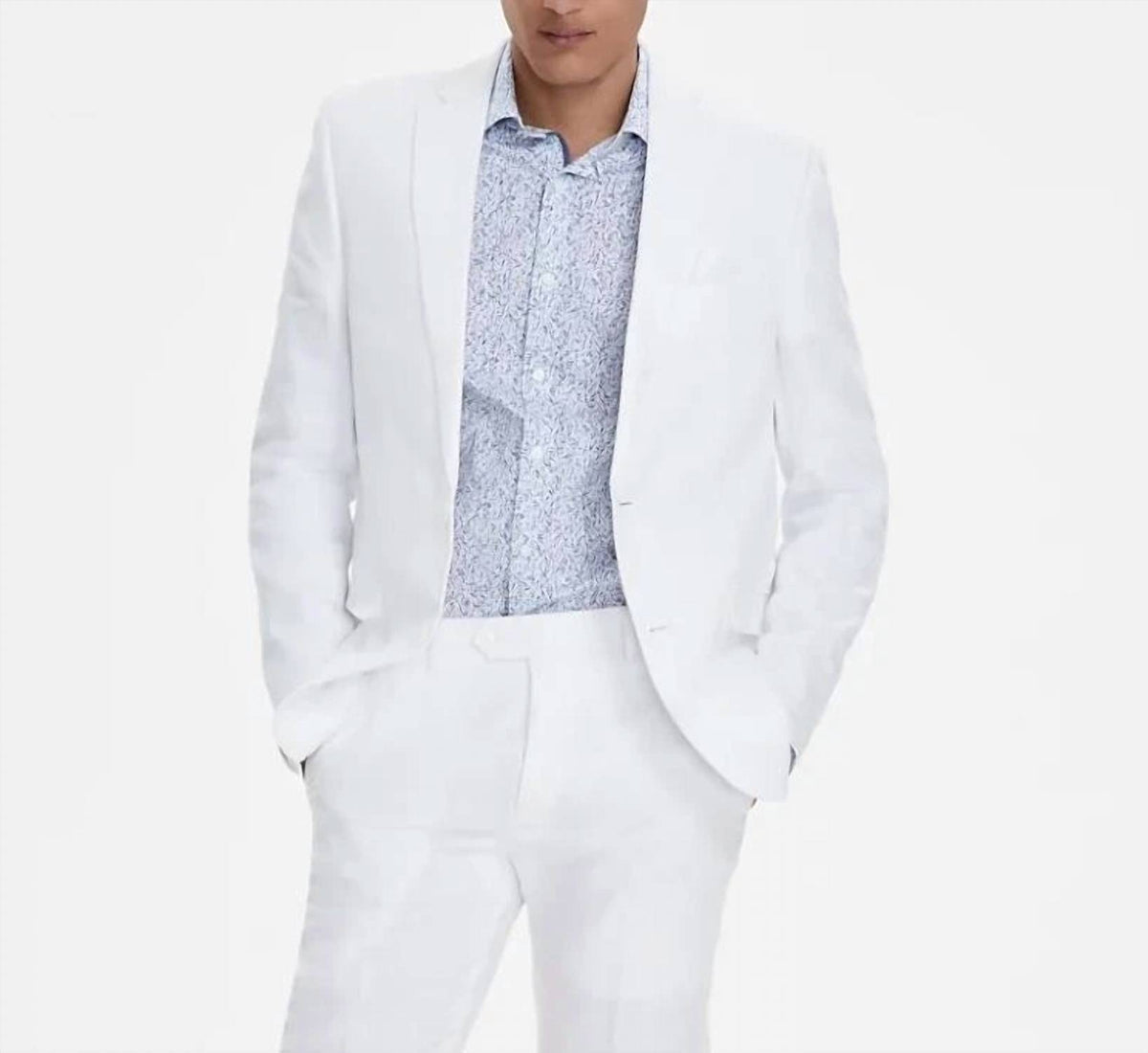 Slim Fit 100% Linen Jacket